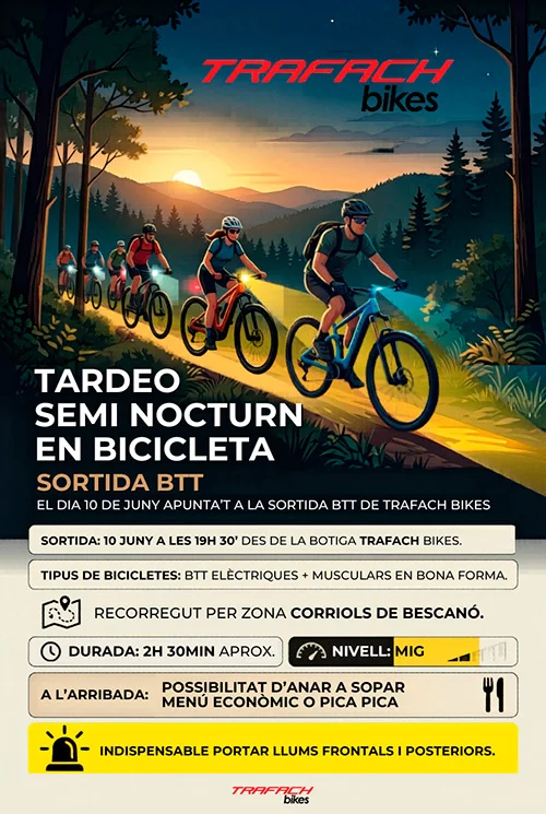 Sortida Tardeo amics de Trafach Bikes pels corriols de Bescanó