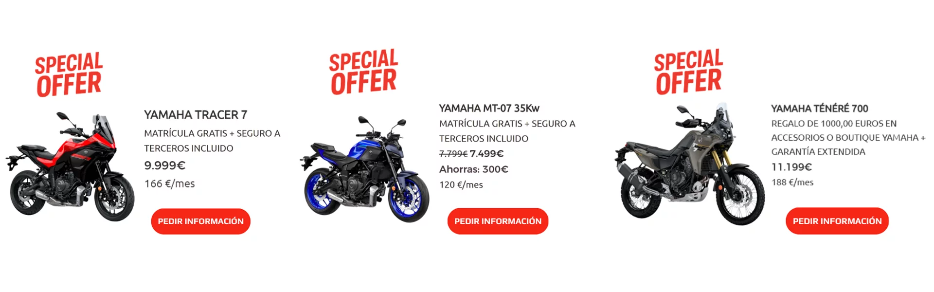Promociones Motos 700cc Yamaha