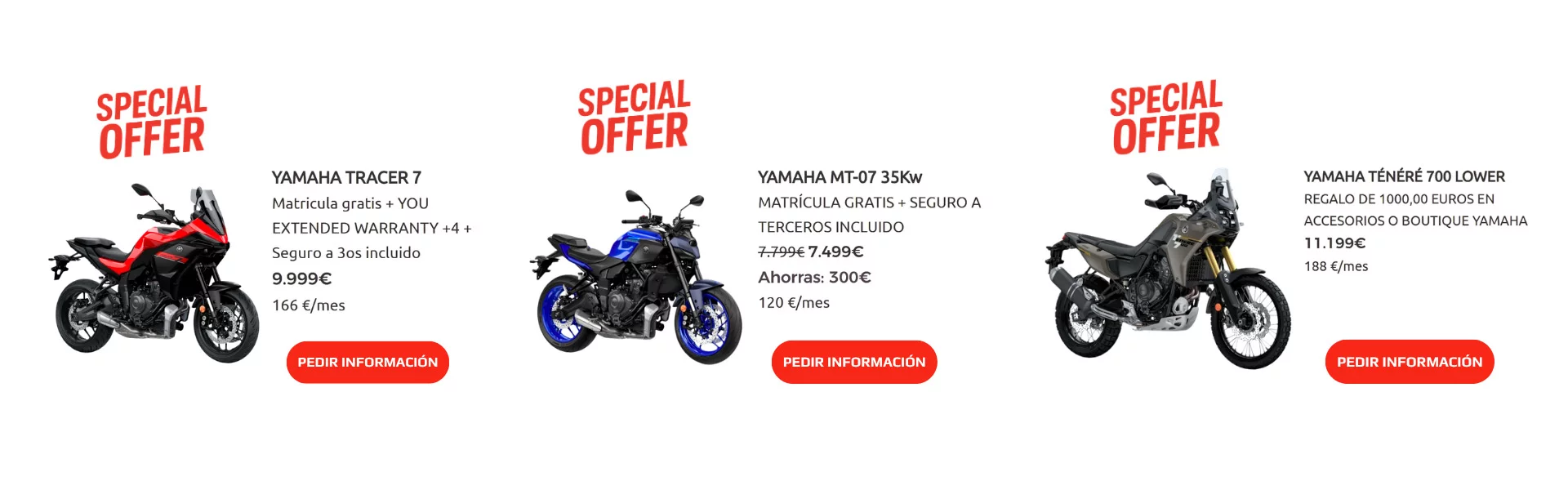 Promociones Motos 700cc Yamaha