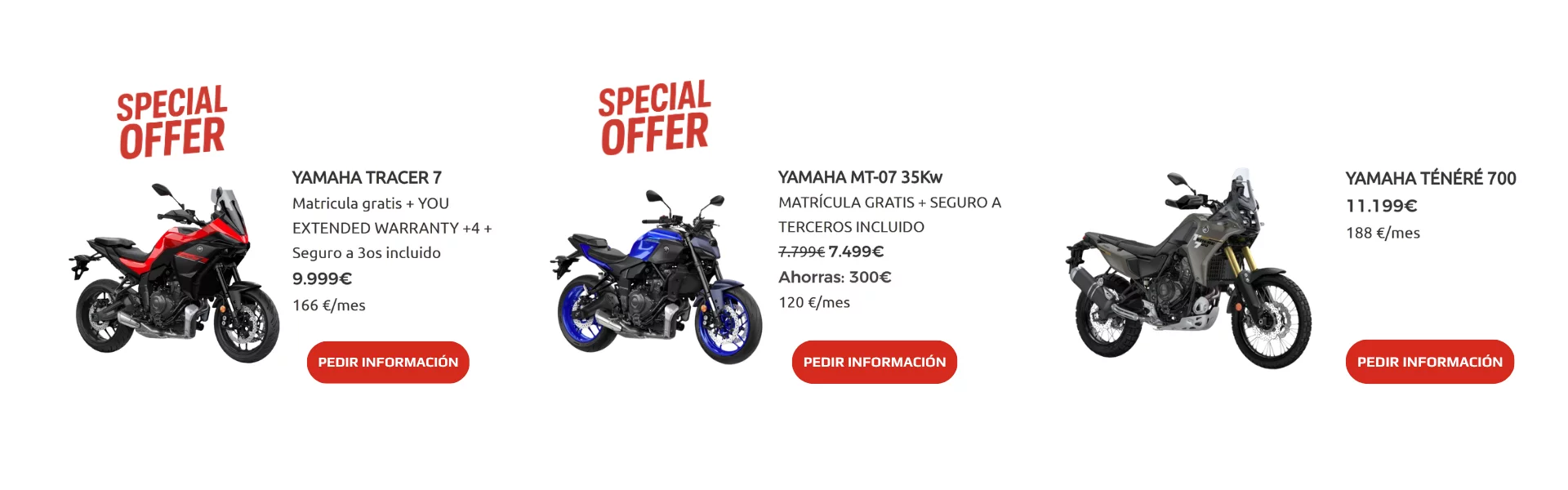 Promociones Motos 700cc Yamaha