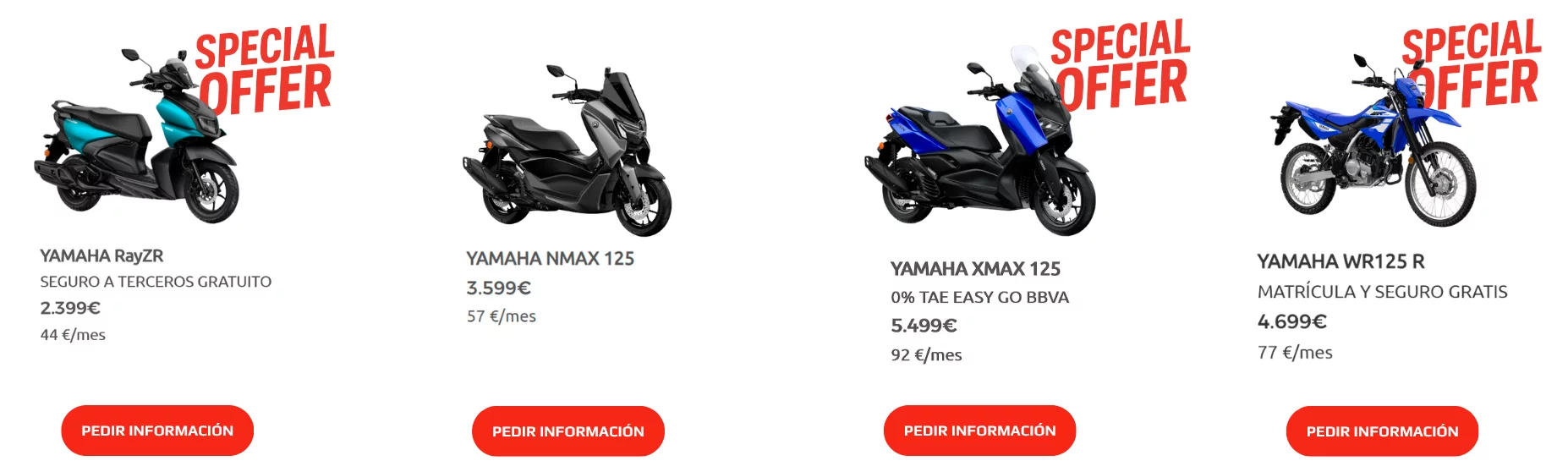 Promociones Scooters 125cc Yamaha