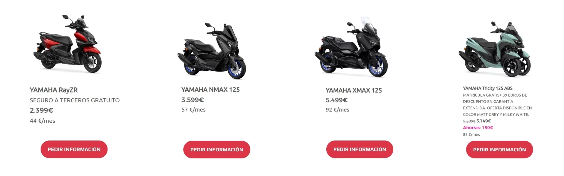 Promociones Scooters 125cc Yamaha