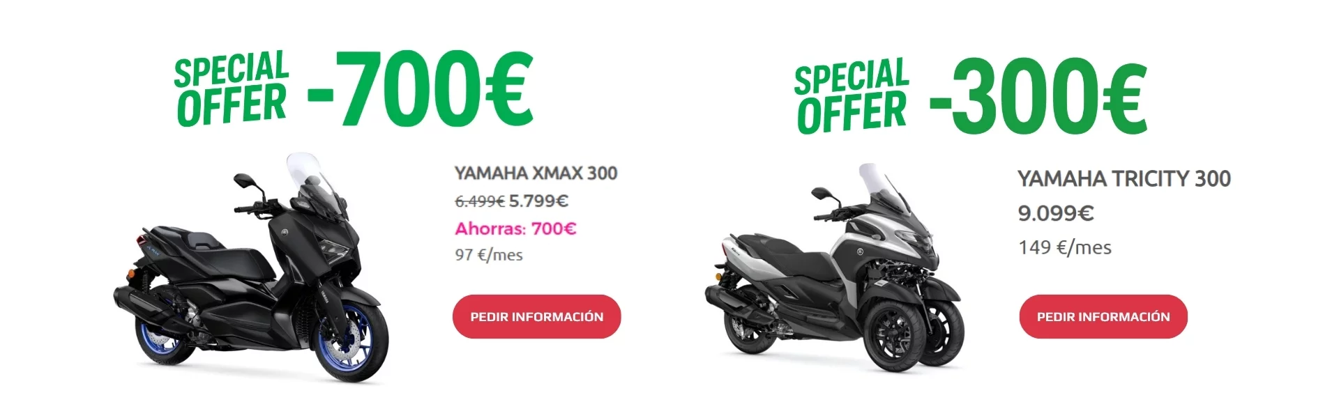 Promociones Scooters 300cc Yamaha