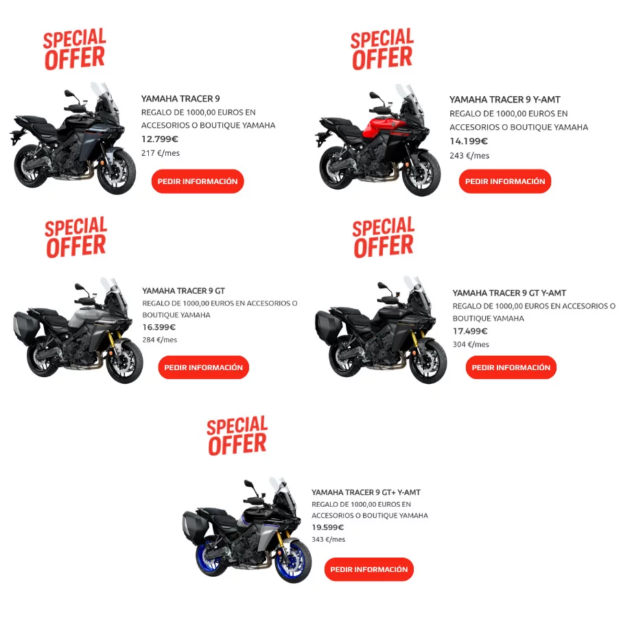 Promociones Tracer 9 Yamaha